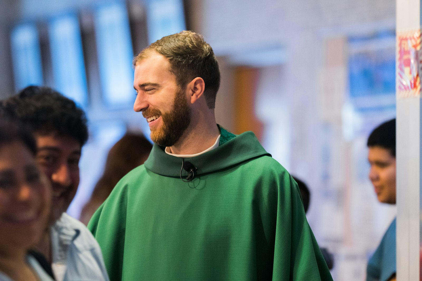 Fr. Grayson Heenan, who today serves at St. Andrew Parish in Rochester, was a seminarian studying at the Pontifical North American College in Rome in 2015 during the filming for "The Holy Game," a documentary about the Vatican's Clericus Cup soccer tournament. (Detroit Catholic file photo)
